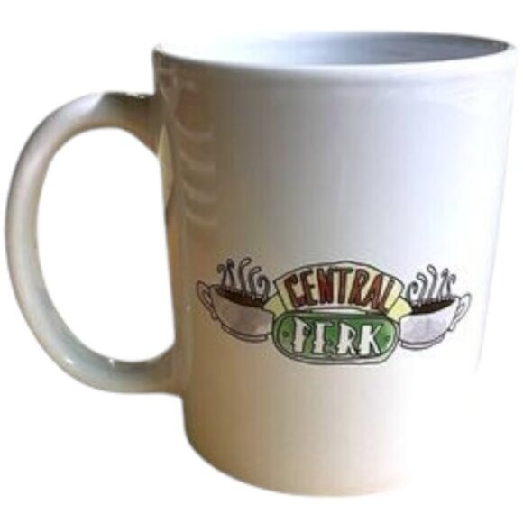 FRIENDS 12 ounce EUC ceramic CENTRAL PERK coffee mug TV show famous cafe Rachel - Picture 2 of 10